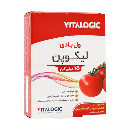 قرص ول بادی لیکوپن ویتالوژیک 30 عدد نمای ۲
